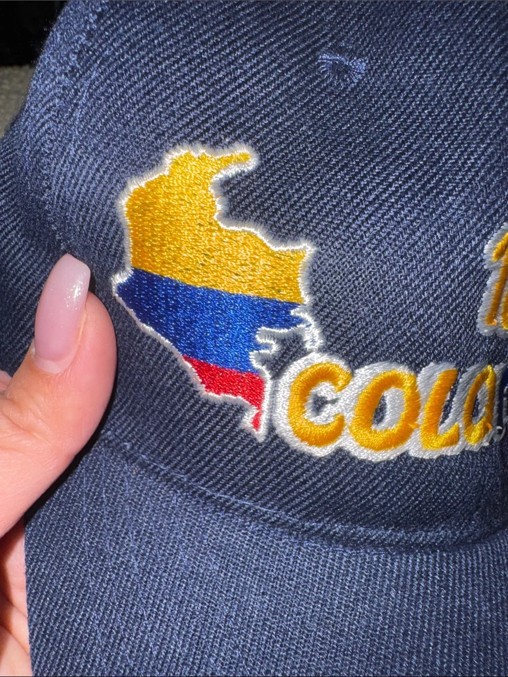 100% Colombiano Navy Strapback Hat 🇨🇴 - Picture 5 of 13